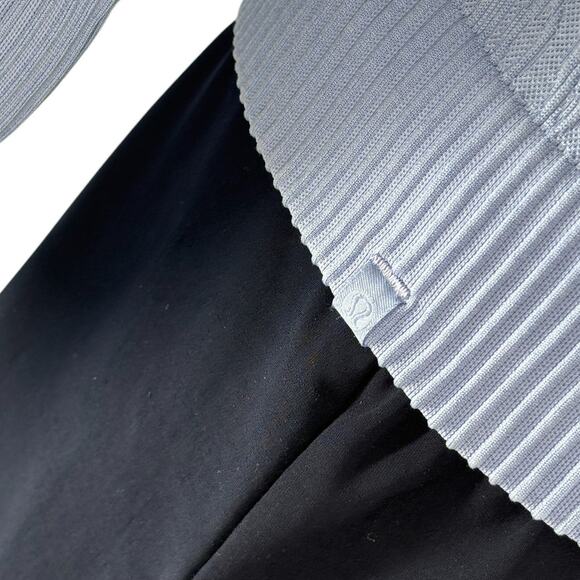 Lululemon Hydrangea Blue Rest Less Mock Neck Long Sleeve Top - Picture 9 of 10